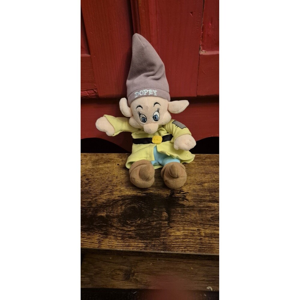 Vintage Walt Disney World Parks Dopey Bean Bag Plush From Disney Snow White EUC